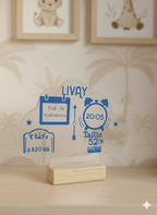 Plaque de Naissance Gravée Personnalisée