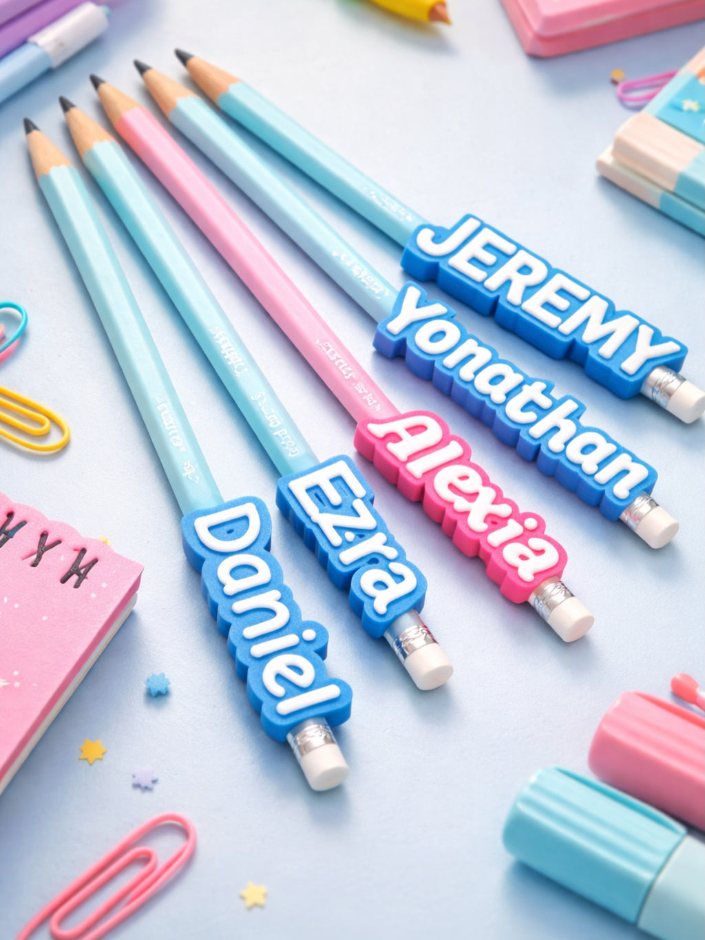 Pack Rentrée Scolaire Personnalisé - Stylo + Crayons STABILO + Pot à Crayons