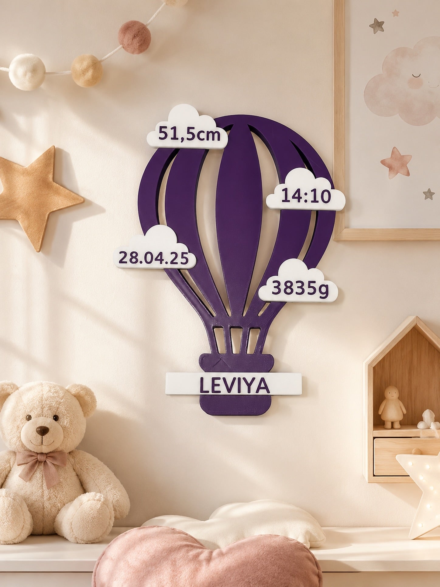 Montgolfière Personnalisée - Décoration Naissance