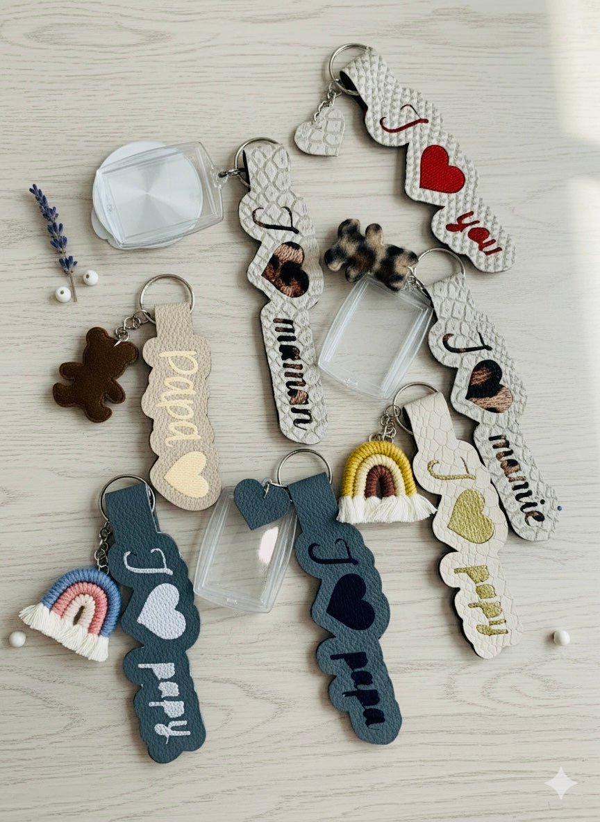 Porte-clé "Papa" Personnalisé avec Photo