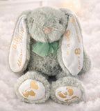 Peluche Lapin Personnalisée - Cadeau de Naissance Gravé